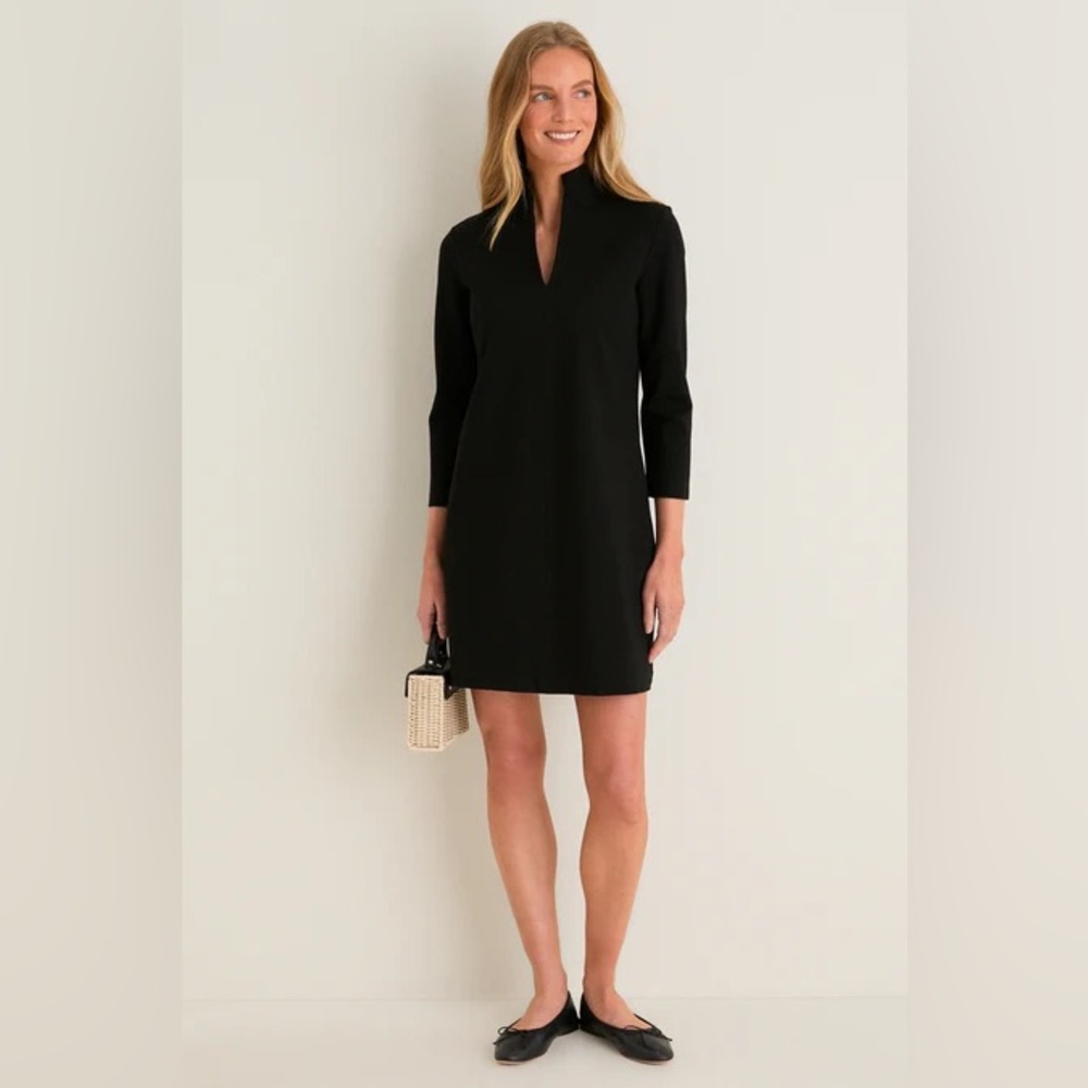 Tuckernuck Black Ponte Clifton Dress